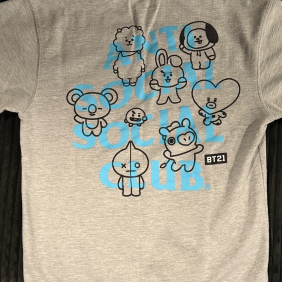 Anti Social Social Club x BT21 Hoodie - Size M - Picture 1 of 3